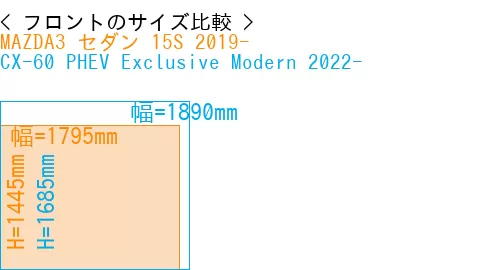 #MAZDA3 セダン 15S 2019- + CX-60 PHEV Exclusive Modern 2022-
